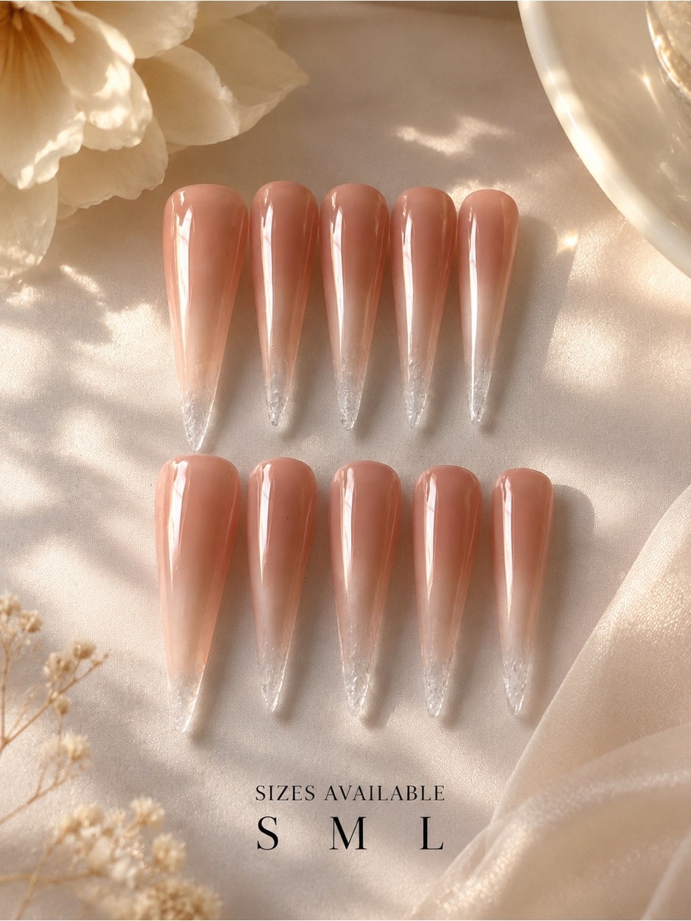 Nude Ombre Press-On Nails 🤍
